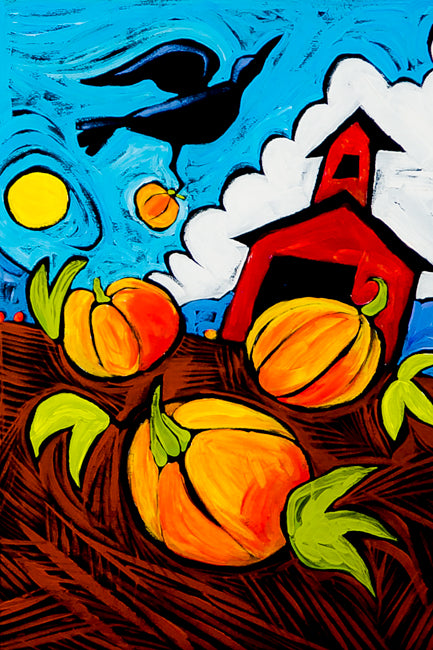 Pumpkin Escape by Ben Mann Poster Print