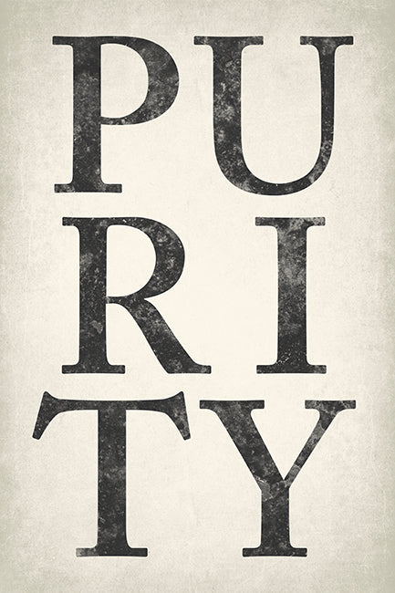 Purity, motivational poster print