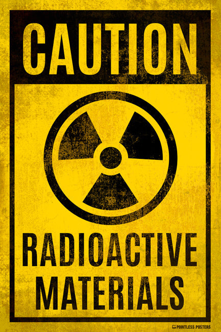 Radioactive Materials Sign Poster