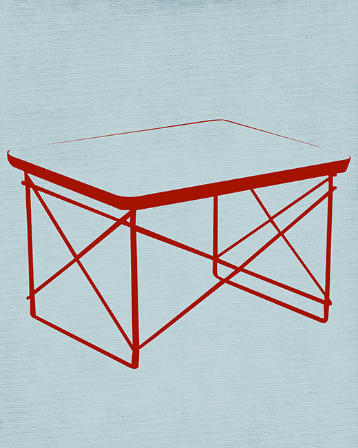Red Table, pop art print