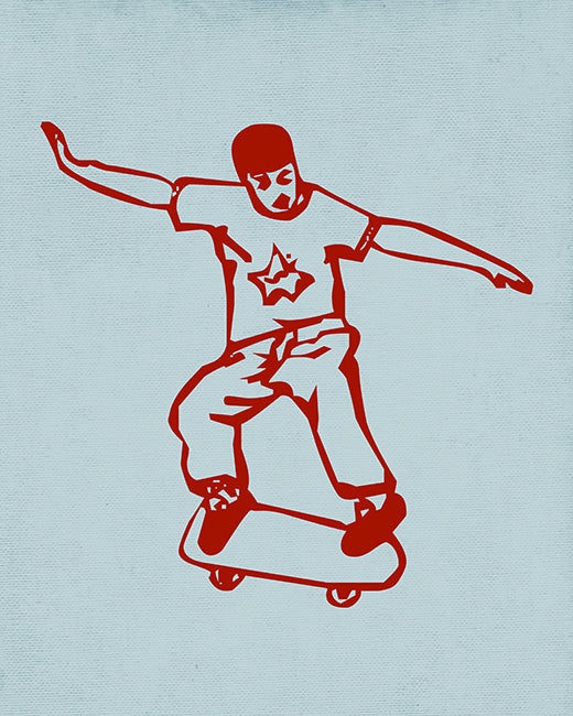 Skate Or Die, pop art print