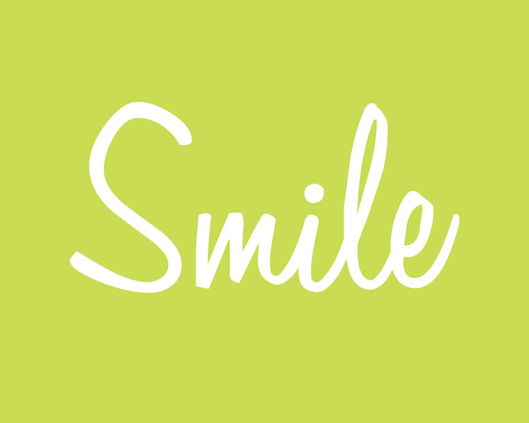 Smile, premium art print (citrus)