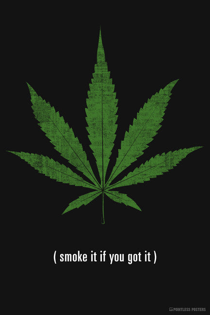 Smoke It If You Got It Marijuana Poster