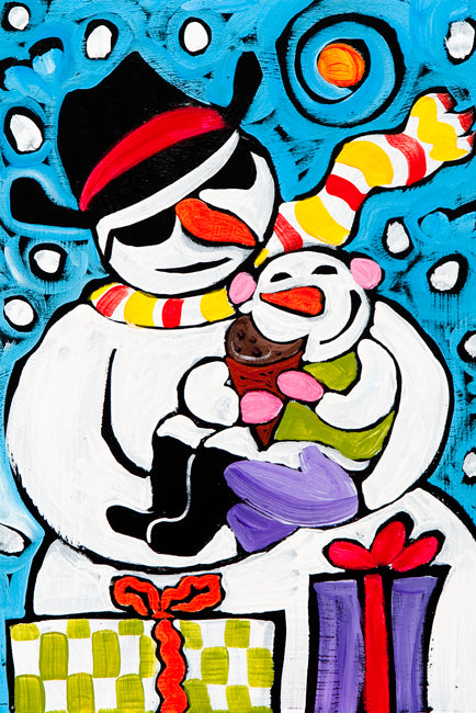Snowdad by Ben Mann Holiday Poster Print