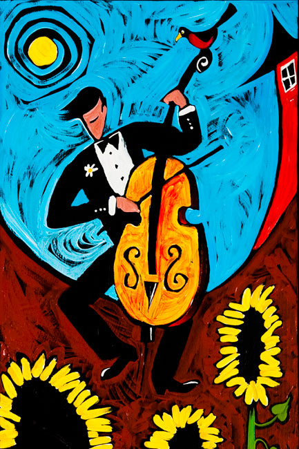 Summer Cello by Ben Mann Poster Print