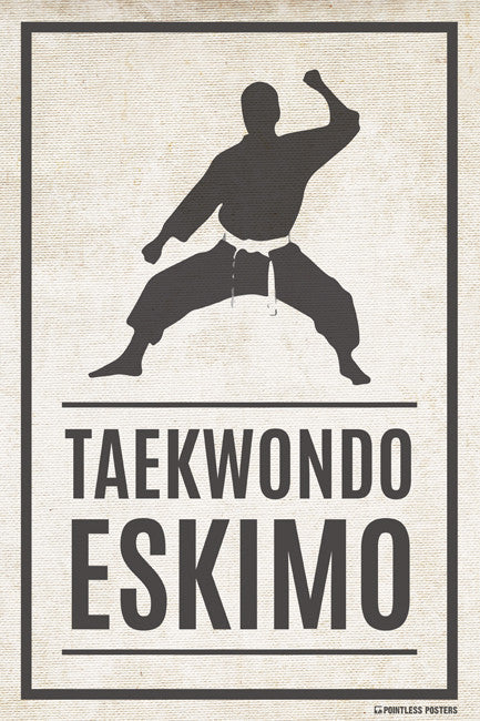Taekwondo Eskimo Poster