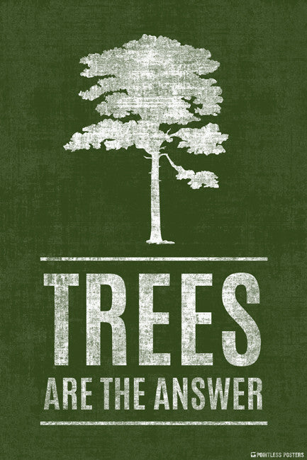 Trees Are The Answer Poster