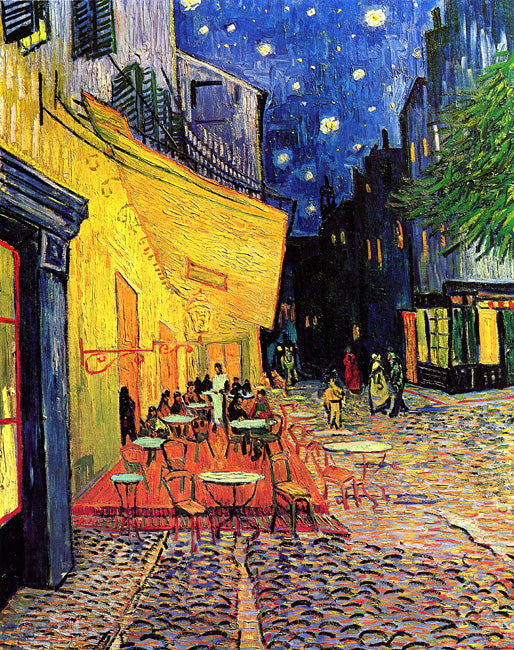 Cafe Terrace At Night by Vincent Van Gogh, removable wall decal