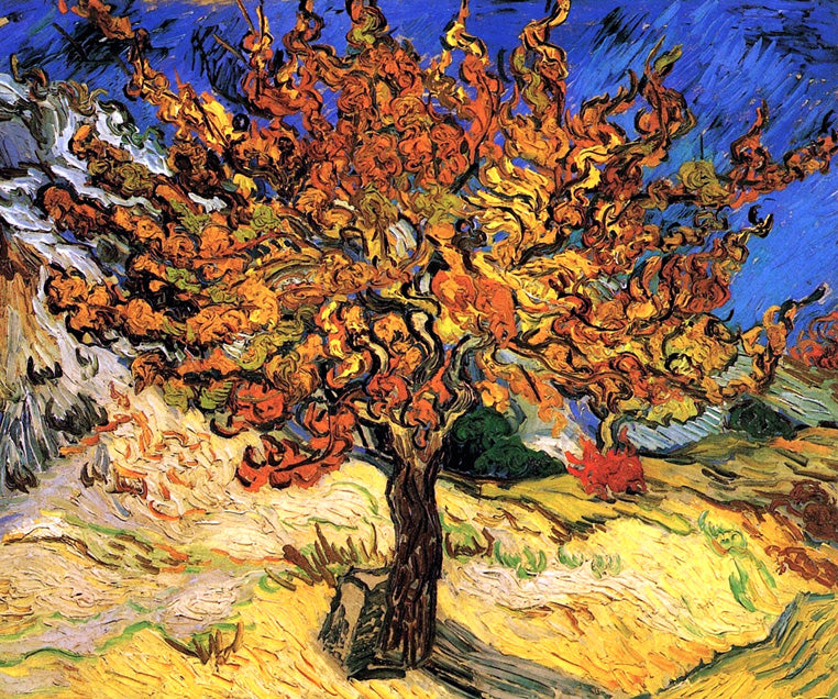 Mulberry Tree by Vincent Van Gogh, removable wall decal