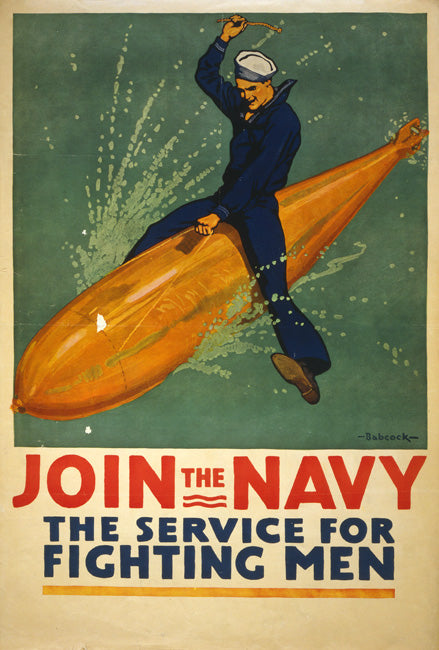 Join The Navy, art print