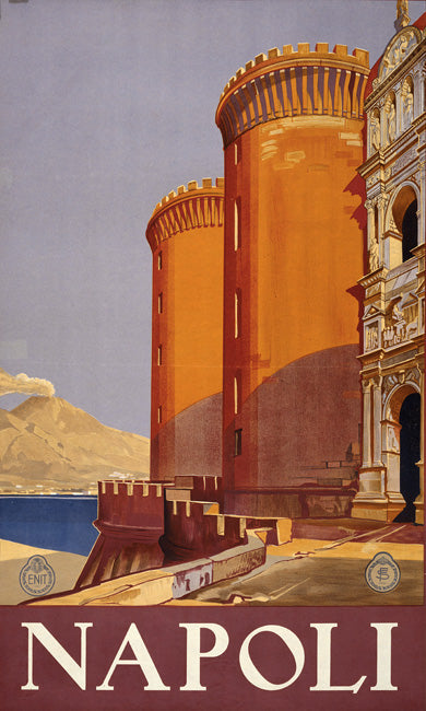 Napoli Vintage Travel Poster, art print