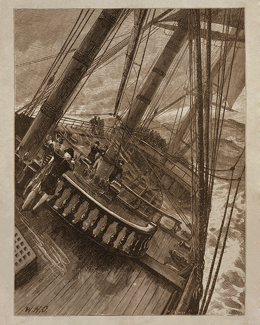 Vintage Nautical Illustration I, art print