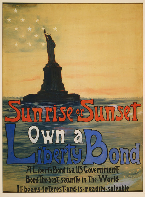 Statue of Liberty Victory Bonds, art print
