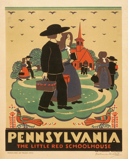 Pennsylvania Vintage Travel Poster