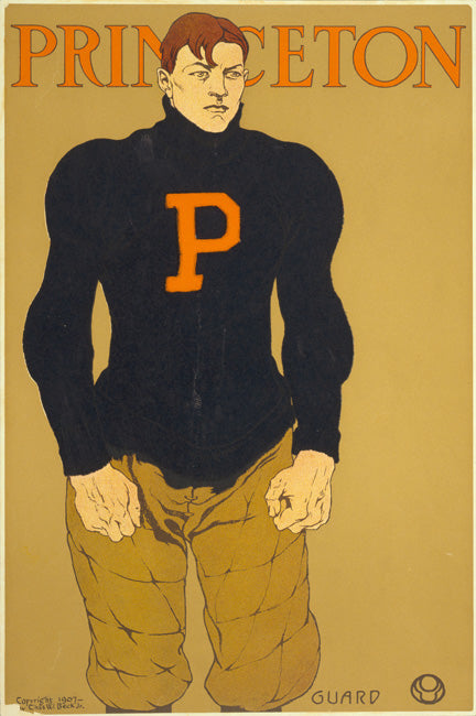 Princeton Vintage Sports Poster, art print