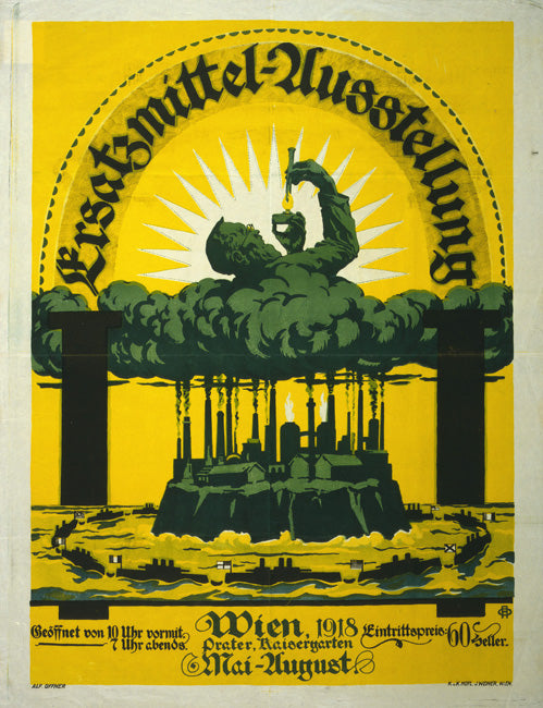 Vintage German Propaganda Poster, art print