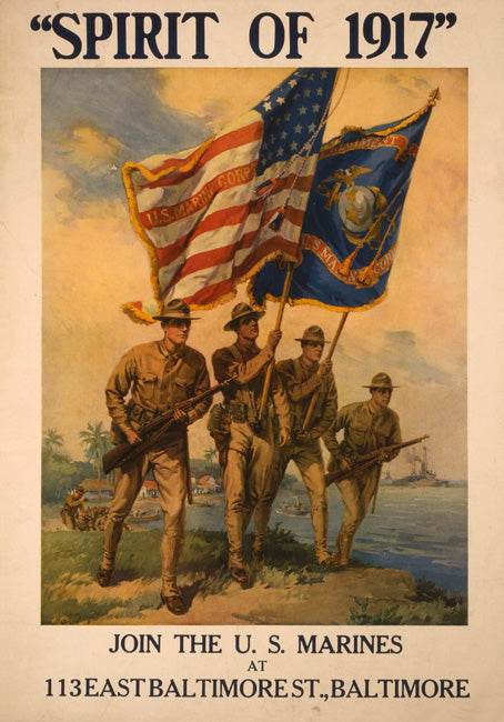 Spirit Of 1917 (Vintage War Propaganda Poster), art print