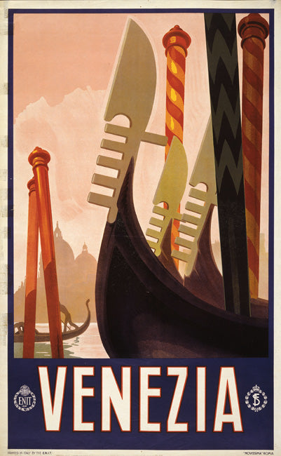 Venezia Vintage Travel Poster, art print