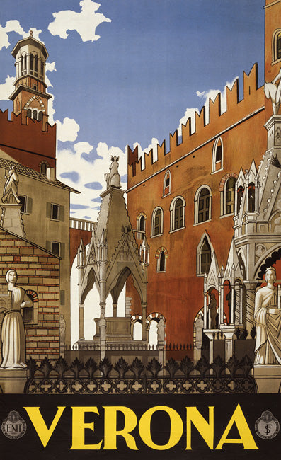 Verona Vintage Travel Poster, art print