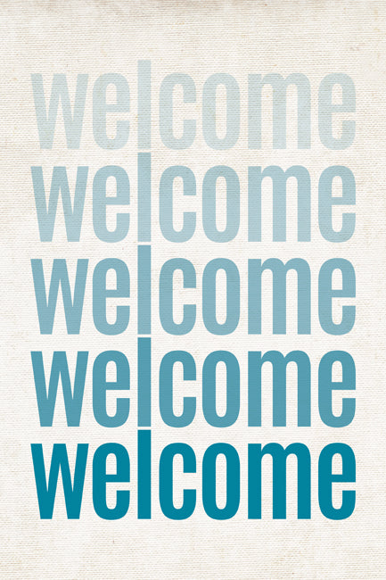 Welcome, ombre poster print