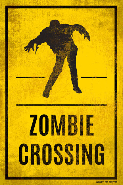 Zombie Crossing Poster